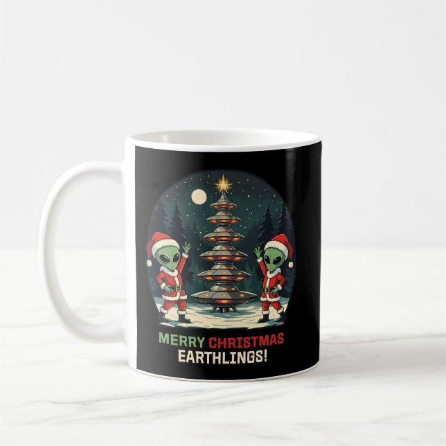 Frohe Weihnachten, Erdlinge! Kaffeetasse (Links)
