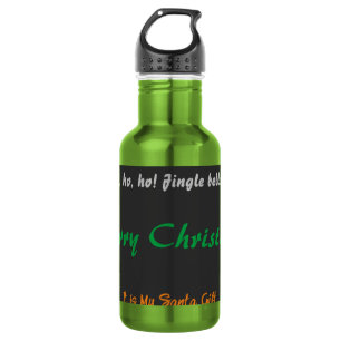 Frohe Weihnachten Es ist mein Santa-Geschenk - Oh  Edelstahlflasche