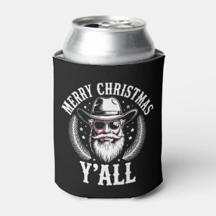 Frohe Weihnachten euch alle Cowboy Santa West West Dosenkühler