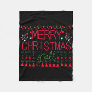 "Frohe Weihnachten Euch Allen" hässlicher Pullover Fleecedecke