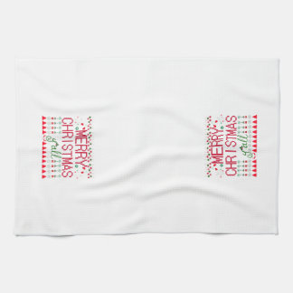 "Frohe Weihnachten Euch Allen" hässlicher Pullover Geschirrtuch