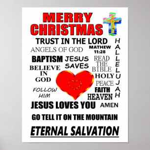 Frohe Weihnachten Ewige Erlösung Poster