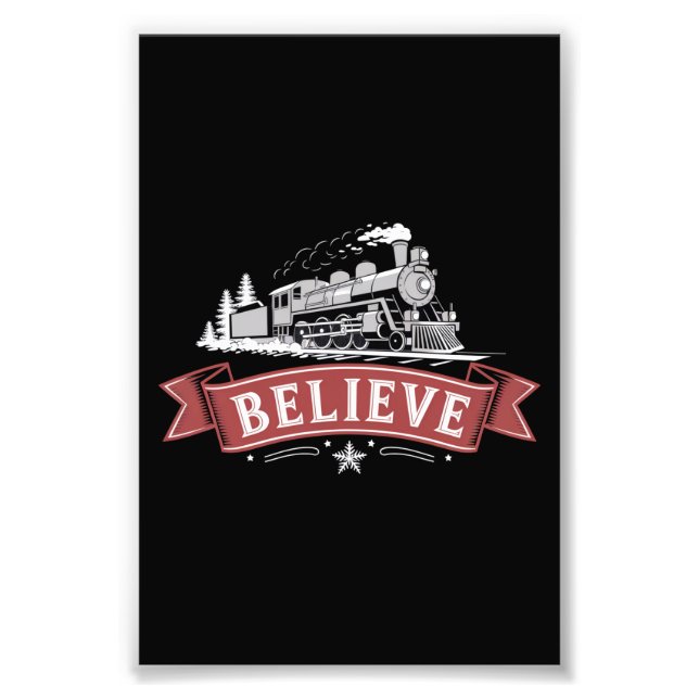 Frohe Weihnachten Express Nordpol Weihnachten Fotodruck (Vorne)