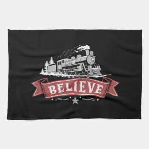 Frohe Weihnachten Express Nordpol Weihnachten Geschirrtuch