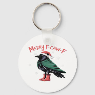 Frohe Weihnachten F Caw F Vintage Klassischer Stil Schlüsselanhänger