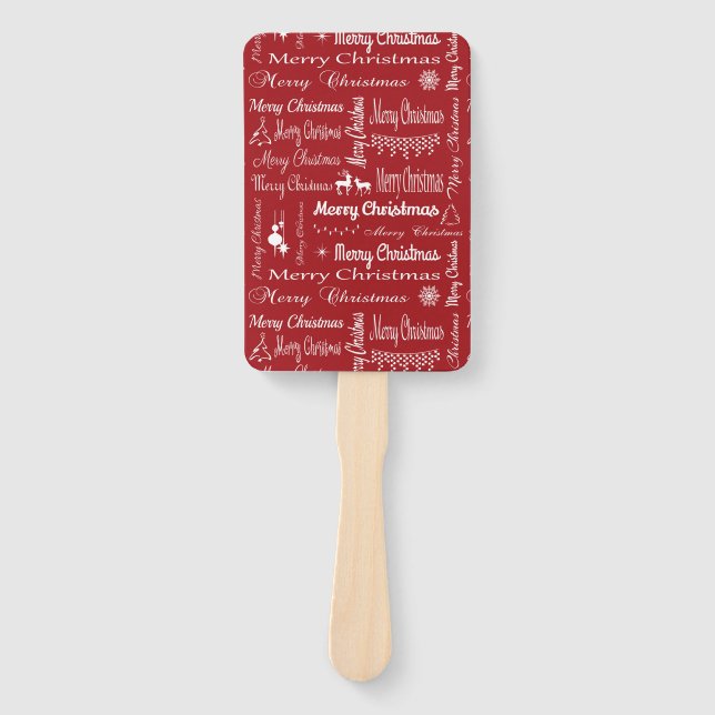 Frohe Weihnachten Fächer (Vorderseite)