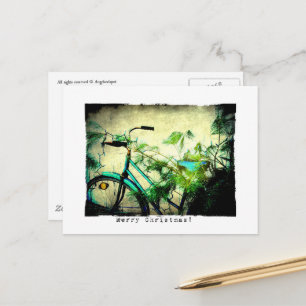 Frohe Weihnachten Fahrrad Postkarte