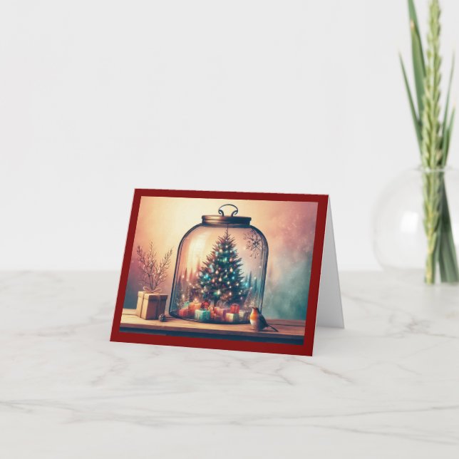 Frohe Weihnachten Faltekarte (Vorderseite)