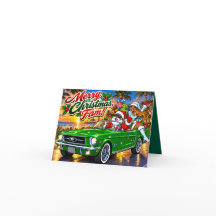 Frohe Weihnachten Fam! Black Santa Oldtimer