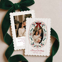 Frohe Weihnachten Familie 2 Foto Feiertagskarte