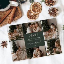 Frohe Weihnachten Familie 6 Foto-Collage