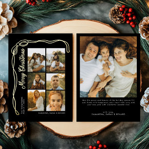 Frohe Weihnachten Familie 7 Fotos Folien Feiertagskarte