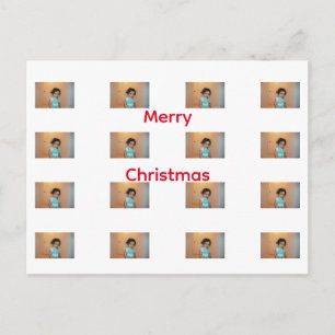 Frohe Weihnachten Familie Kinder Baby Foto Vorlage Postkarte