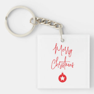 Frohe Weihnachten Familie Neujahrsbotschaft Schlüsselanhänger