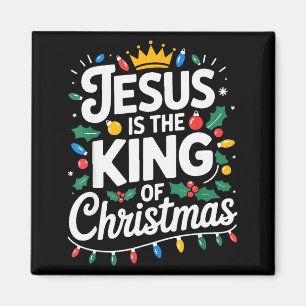 Frohe Weihnachten Familie Zusammenpassend Jesus Is Magnet