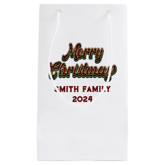 Frohe Weihnachten - Familienanpassung Kleine Geschenktüte