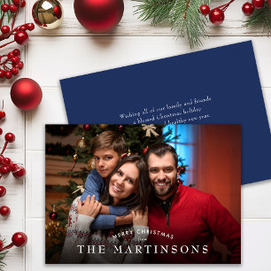 Frohe Weihnachten Familienfoto Elegantes Weihnacht