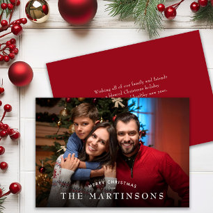 Frohe Weihnachten Familienfoto Elegantes Weihnacht
