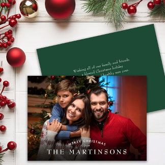 Frohe Weihnachten Familienfoto Elegantes Weihnacht