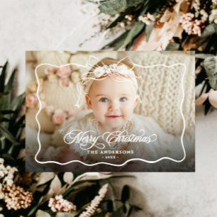 Frohe Weihnachten Familienname & Foto