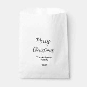 Frohe Weihnachten Familienname Jahr Text individue Geschenktütchen