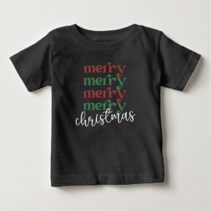 Frohe Weihnachten Familienweihnachtsfeier Geschenk Baby T-shirt