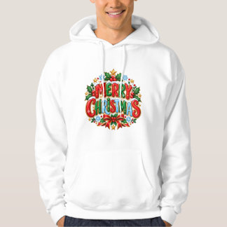 Frohe Weihnachten Farbige Weihnachtsgestaltung Hoodie