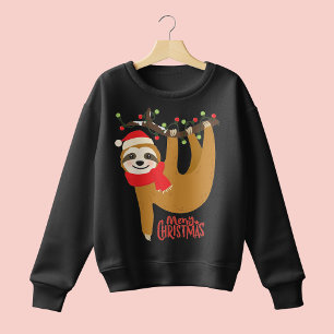 Frohe Weihnachten Faultier Cozy Weihnachtsgeschenk Sweatshirt