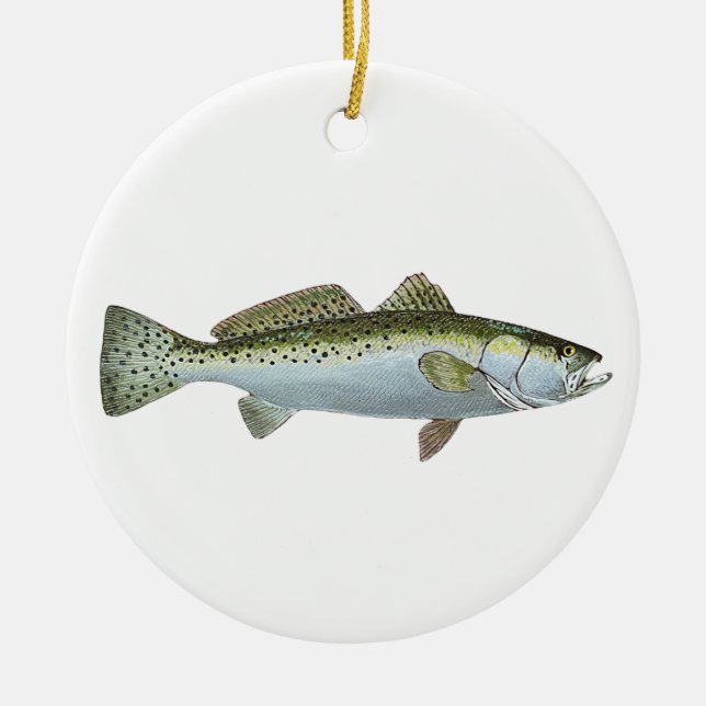 Frohe Weihnachten ~Feckled Sea Foreut~ Ornament (Vorne)