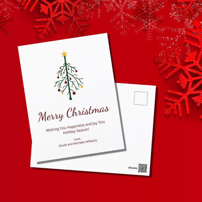 Frohe Weihnachten Feierliche Evergreen Tree Retro (Von Creator hochgeladen)