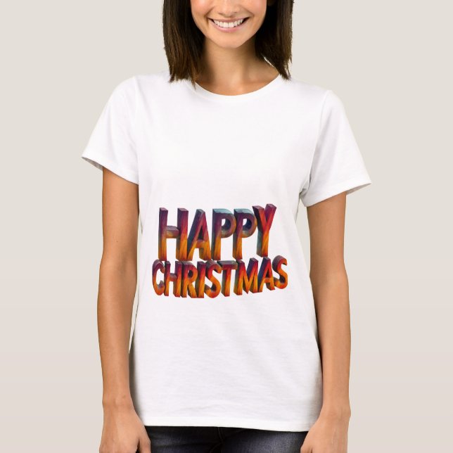 Frohe Weihnachten: Feierliche Freude für alle T-Shirt (Vorderseite)
