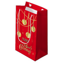 Frohe Weihnachten Feierliche Rot und Gold Ornament