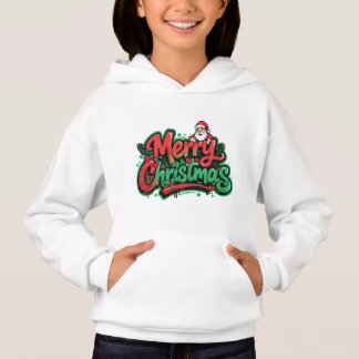 Frohe Weihnachten Feiertagsdesign Hoodie