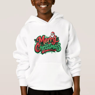 Frohe Weihnachten Feiertagsdesign Hoodie