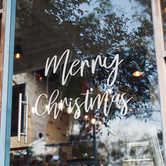 Frohe Weihnachten | Feiertagsfenster Fensteraufkleber (Von Creator hochgeladen)