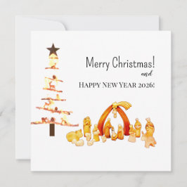 Frohe Weihnachten! Feiertagskarte