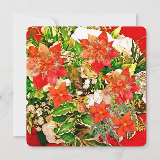 Frohe Weihnachten! Feiertagskarte (Vorderseite)