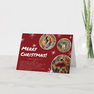 Frohe Weihnachten! Feiertagskarte