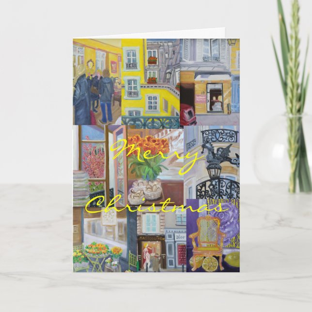 Frohe Weihnachten! Feiertagskarte (Vorderseite)