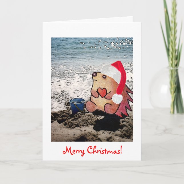 Frohe Weihnachten! Feiertagskarte (Vorderseite)