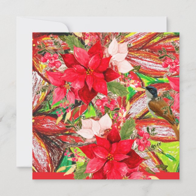 Frohe Weihnachten! Feiertagskarte (Vorderseite)