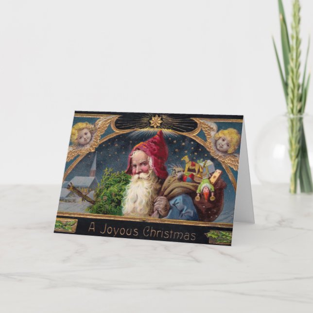 Frohe Weihnachten! Feiertagskarte (Vorderseite)