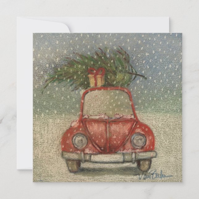 Frohe Weihnachten! Feiertagskarte (Vorderseite)