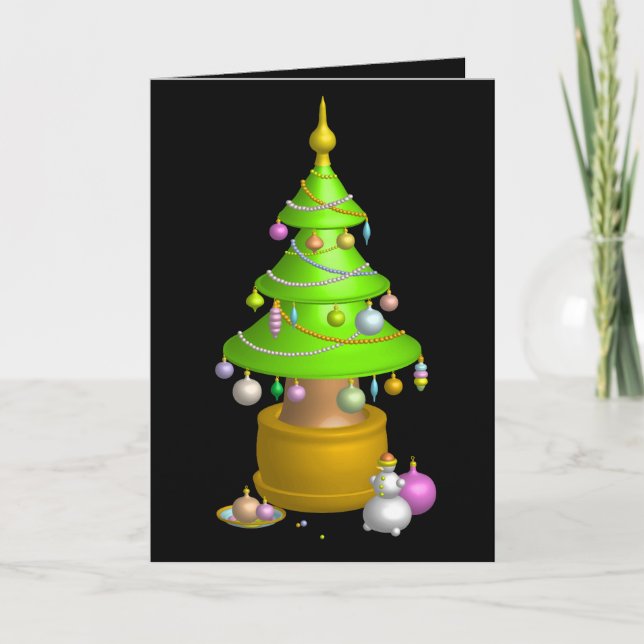 Frohe Weihnachten! Feiertagskarte (Vorderseite)