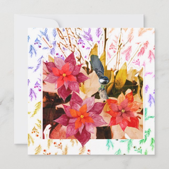 Frohe Weihnachten! Feiertagskarte (Vorderseite)