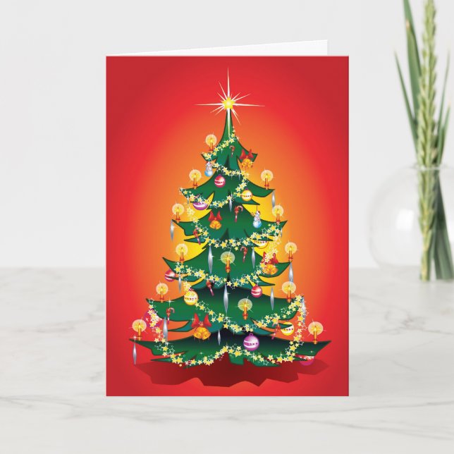 Frohe Weihnachten! Feiertagskarte (Vorderseite)