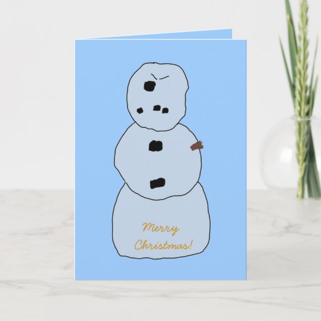 Frohe Weihnachten! Feiertagskarte (Vorderseite)
