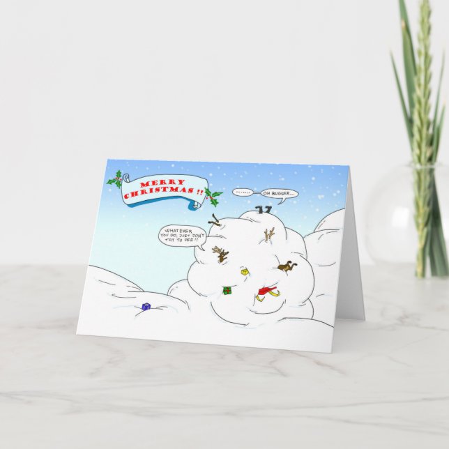 Frohe Weihnachten!! Feiertagskarte (Vorderseite)