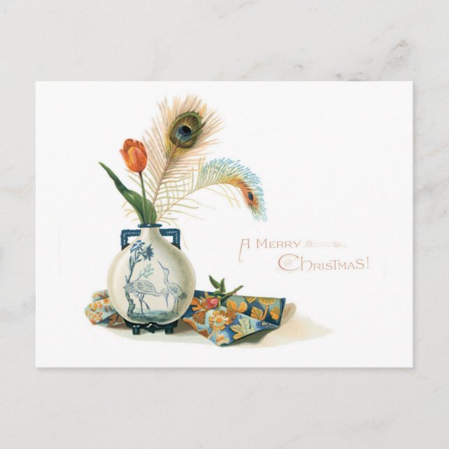 Frohe Weihnachten! Feiertagspostkarte (Vorderseite)