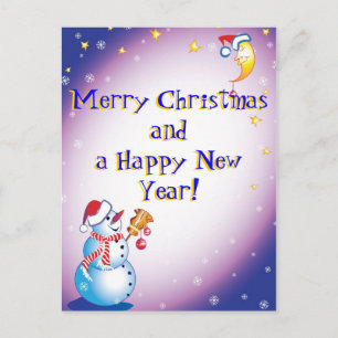 Frohe Weihnachten! Feiertagspostkarte